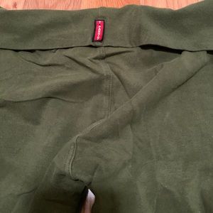 Olive green leggings, small